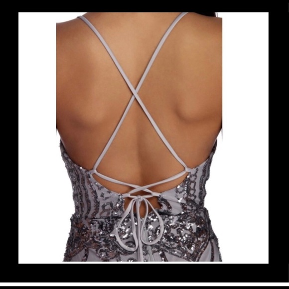 Size Small Windsor gray dress - Picture 2 of 5